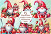 Strawberry Gnomes Clipart Bundle