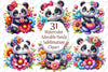 Adorable Panda Clipart Bundle