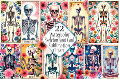Skeleton Tarot Card Mother's Day Clipart Bundle - CraftNest - Digital Crafting and Art