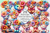 Mother's Day Teddy Bear Clipart Bundle
