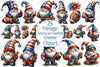 American Football Gnome Clipart Bundle