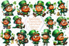 St. Patrick's Day Leprechaun Clipart Bundle