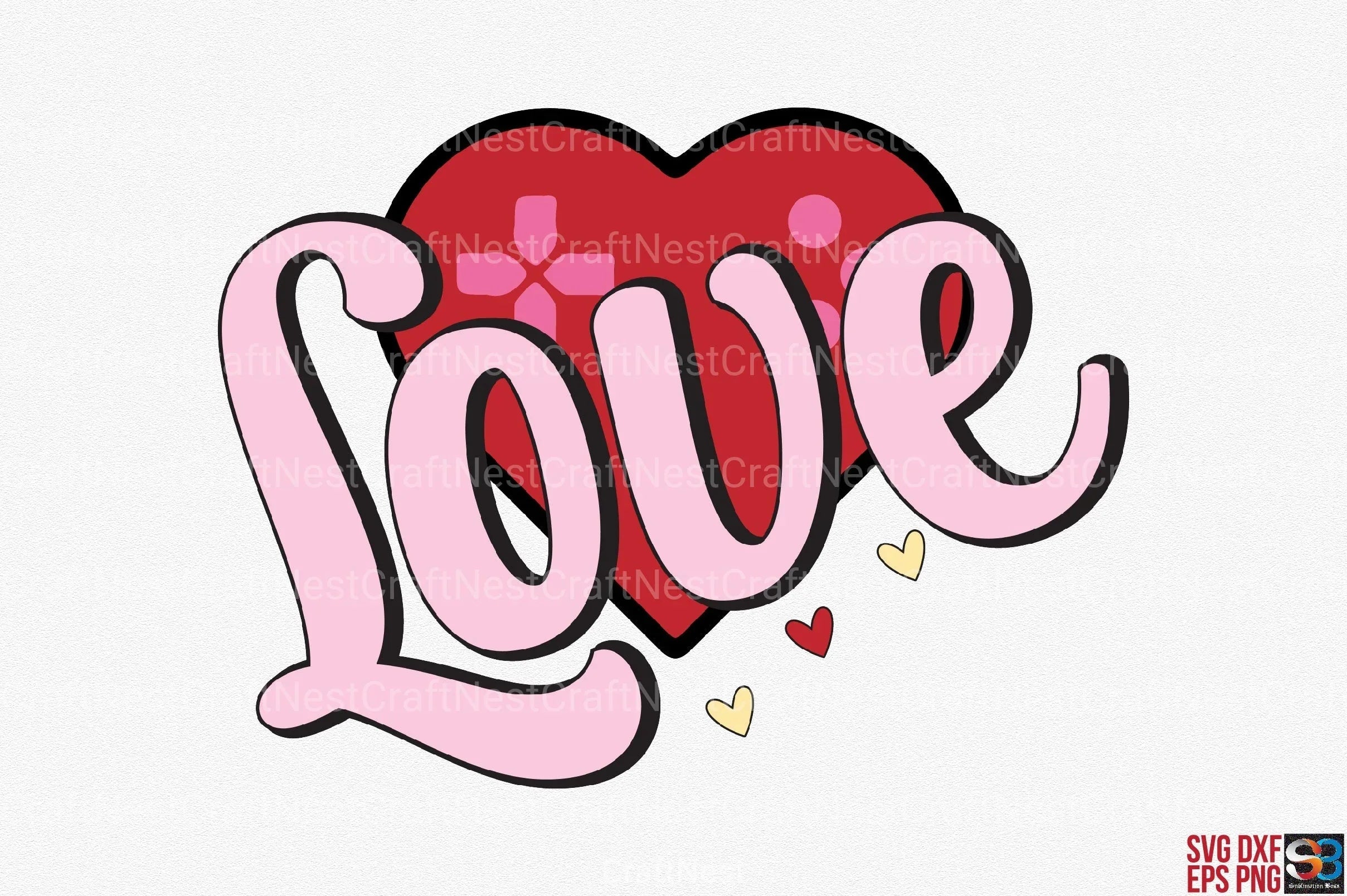 Retro Valentine’s Day Bundle - CraftNest - Digital Crafting and Art