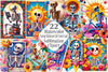 Funny Skeleton Tarot Card Clipart Bundle
