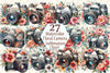 Vintage Floral Camera Clipart Bundle