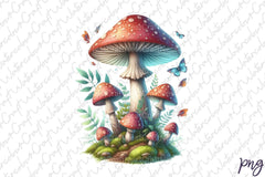 Mushrooms Clipart Bundle 121 - CraftNest - Digital Crafting and Art