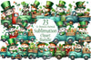 St. Patrick's Day Animal Truck Clipart Bundle