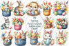 Spring Pocket Animals Clipart Bundle