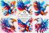 4th of July American Eagle Clipart Bundle