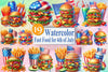 4th of July Fast Food Clipart Bundle