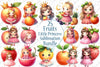 Fruits Little Princess Clipart Bundle