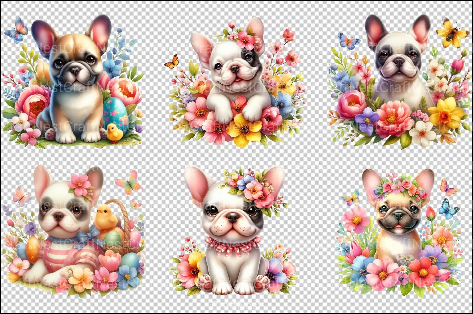 Spring Dogs Clipart Bundle 1 - CraftNest - Digital Crafting and Art