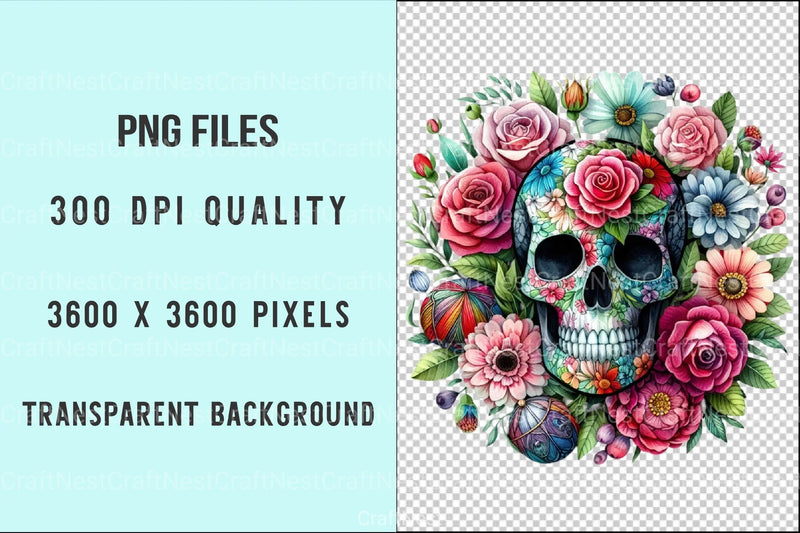 Witchy Vibes Skull Mama Clipart Bundle - CraftNest - Digital Crafting and Art