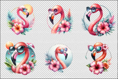 Flamingo Sunglasses Clipart Bundle - CraftNest - Digital Crafting and Art