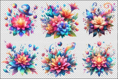 Magical Flower Clipart Bundle - CraftNest - Digital Crafting and Art