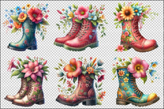 Garden Boots Clipart Bundle 13 - CraftNest - Digital Crafting and Art