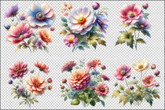 Garden Flowers Clipart Bundle 8 - CraftNest - Digital Crafting and Art