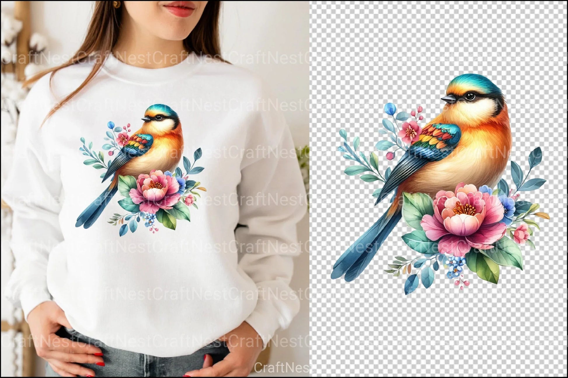 Beautiful Birds Clipart Bundle - CraftNest - Digital Crafting and Art