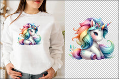 Cute Unicorns Clipart Bundle 88 - CraftNest - Digital Crafting and Art