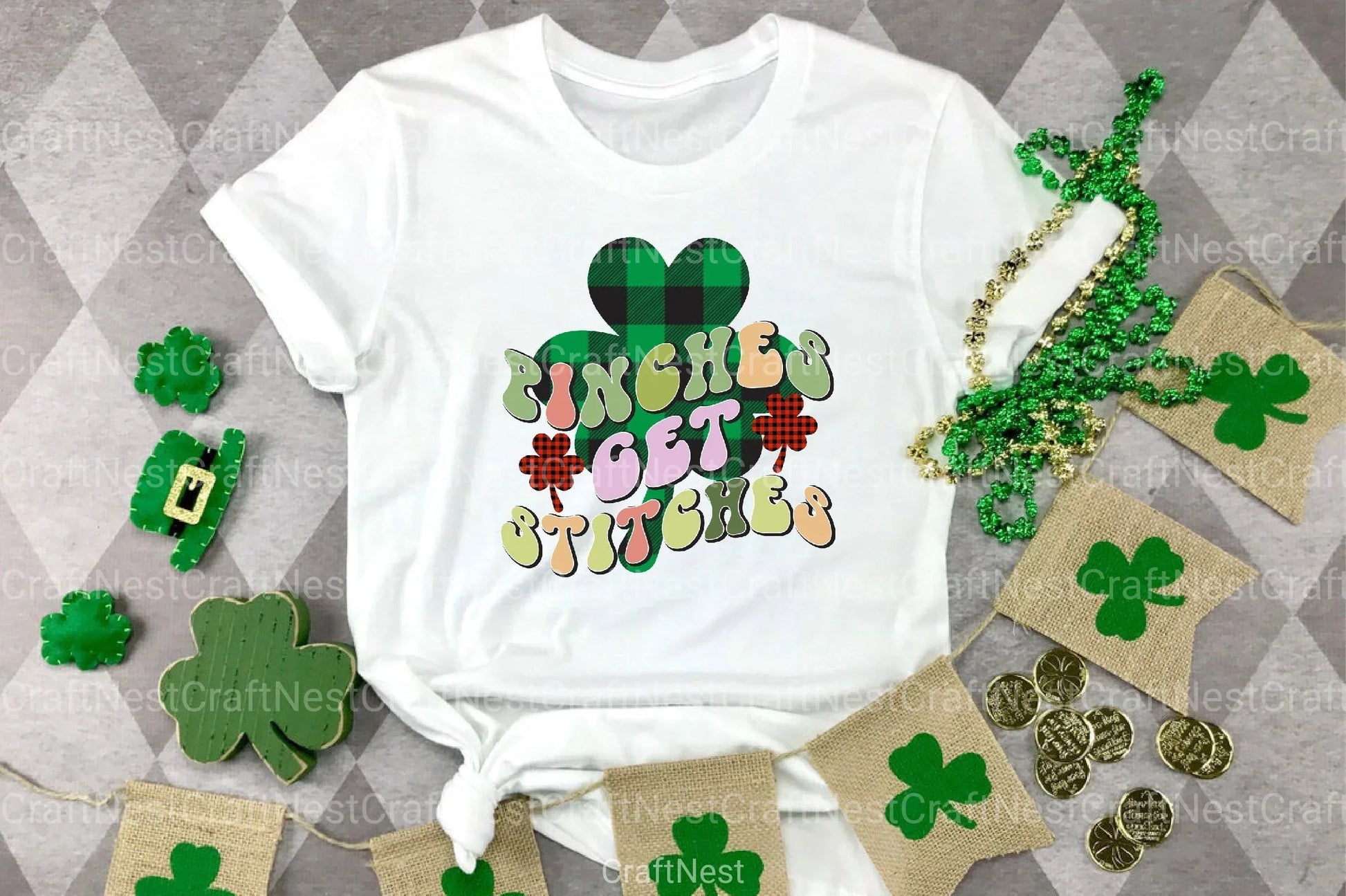 Retro St. Patrick's Day Clipart Bundle - CraftNest - Digital Crafting and Art