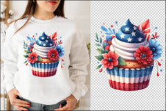 4th of July Cupcakes Clipart Bundle 1 - CraftNest - Digital Crafting and Art