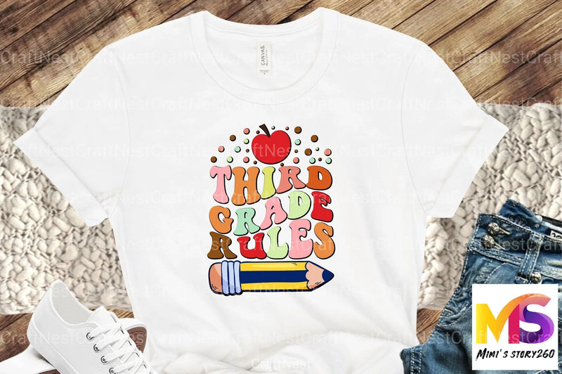 Third Grade Vibes Back to School Bundle - CraftNest - Digital Crafting and Art