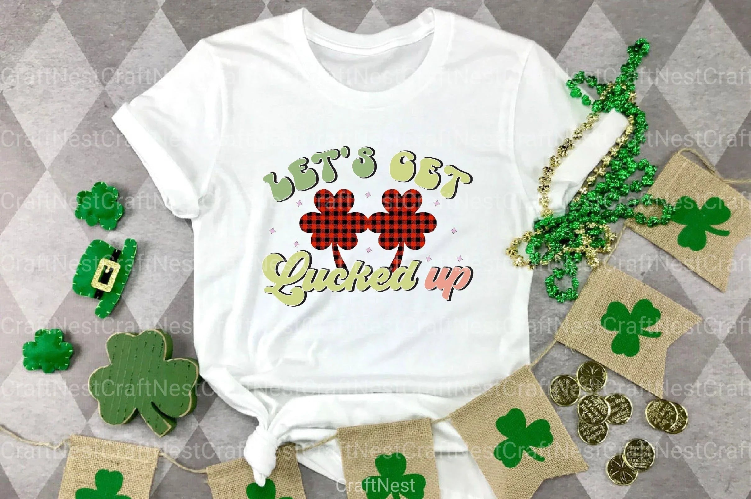 Retro St. Patrick's Day Clipart Bundle - CraftNest - Digital Crafting and Art