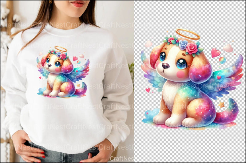 Dog Angels Clipart Bundle - CraftNest - Digital Crafting and Art