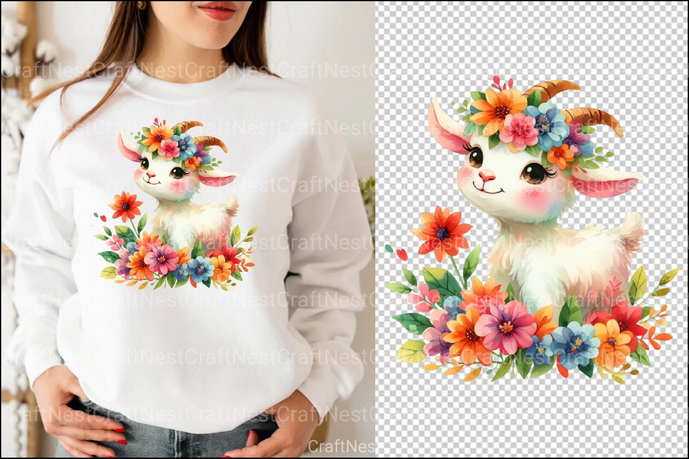 Fall Goat Clipart Bundle 4 - CraftNest - Digital Crafting and Art