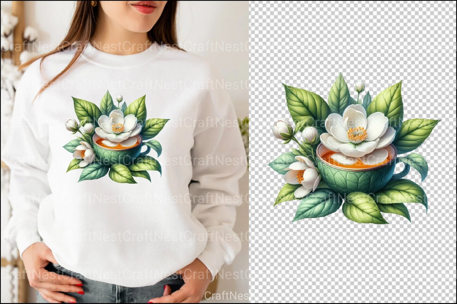 Jasmine Tea Clipart Bundle  99 - CraftNest - Digital Crafting and Art