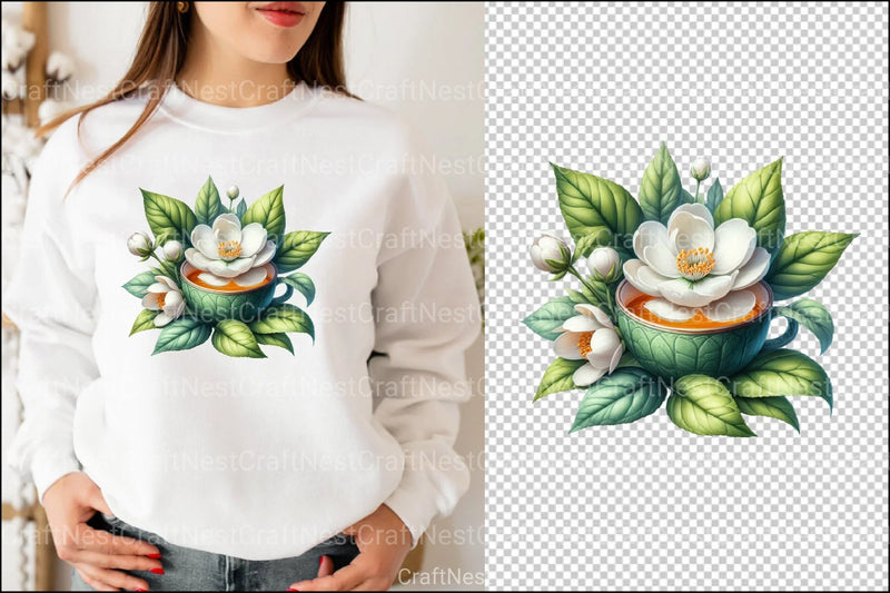 Jasmine Tea Clipart Bundle  99 - CraftNest - Digital Crafting and Art