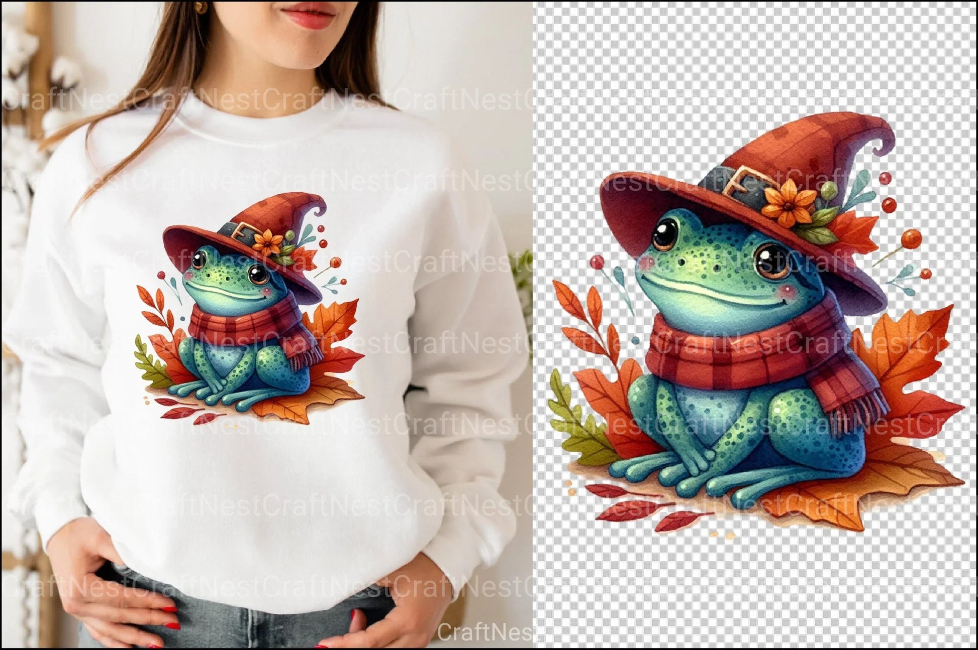 Autumn Frog Clipart Bundle 99 - CraftNest - Digital Crafting and Art