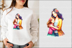 Mother and Baby Mother's Day Clipart Bundle 4 - CraftNest - Digital Crafting and Art