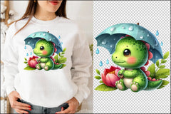 Cute Baby Dinosaur Clipart Bundle - CraftNest - Digital Crafting and Art