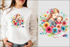 Mothers Day Mama and Baby Clipart Bundle - CraftNest - Digital Crafting and Art