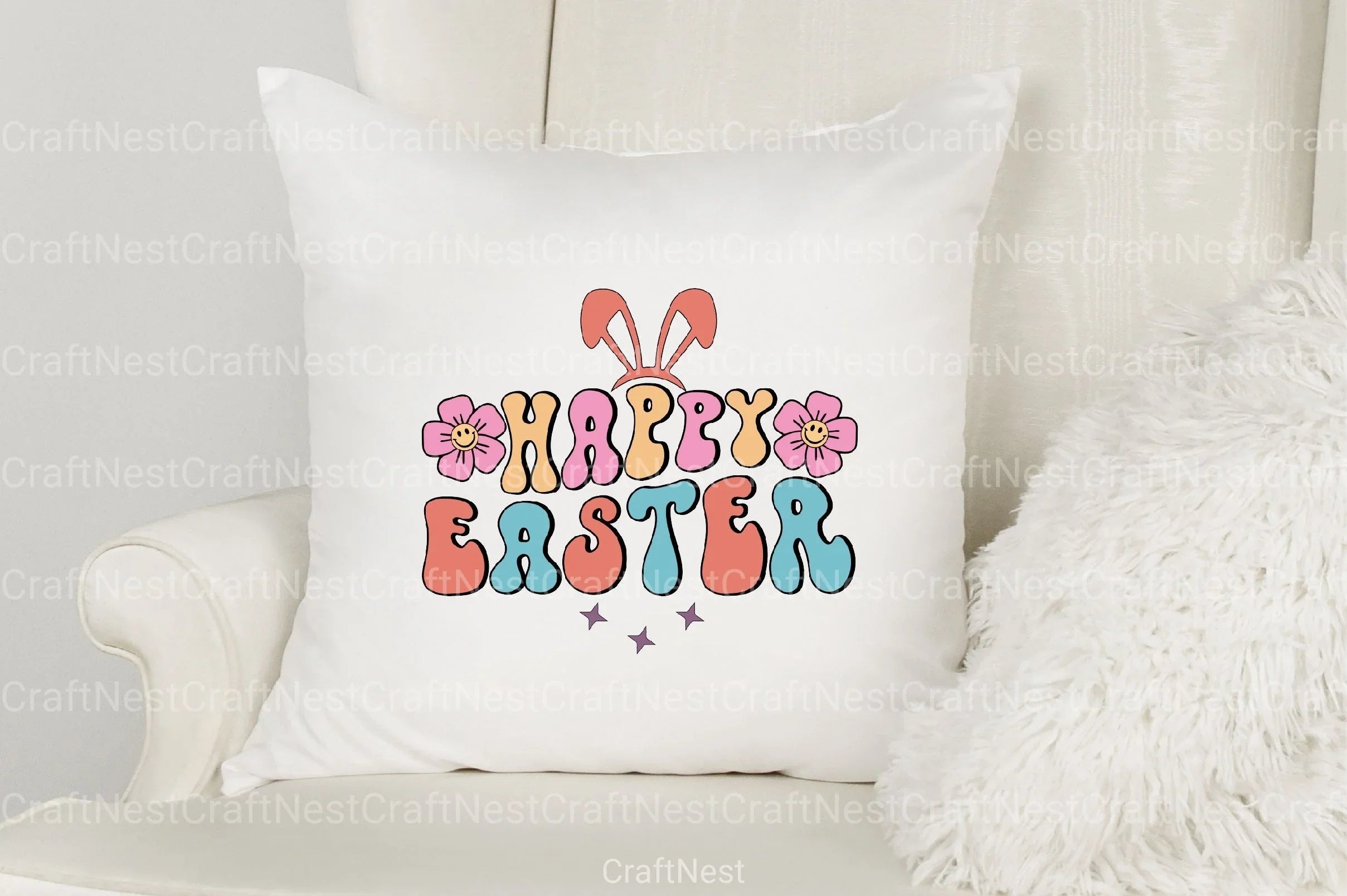 Retro Easter Clipart Bundle 10 - CraftNest - Digital Crafting and Art