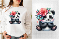 Pandas Clipart Bundle 99 - CraftNest - Digital Crafting and Art