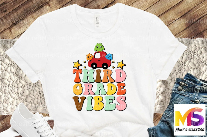 Third Grade Vibes Back to School Bundle - CraftNest - Digital Crafting and Art