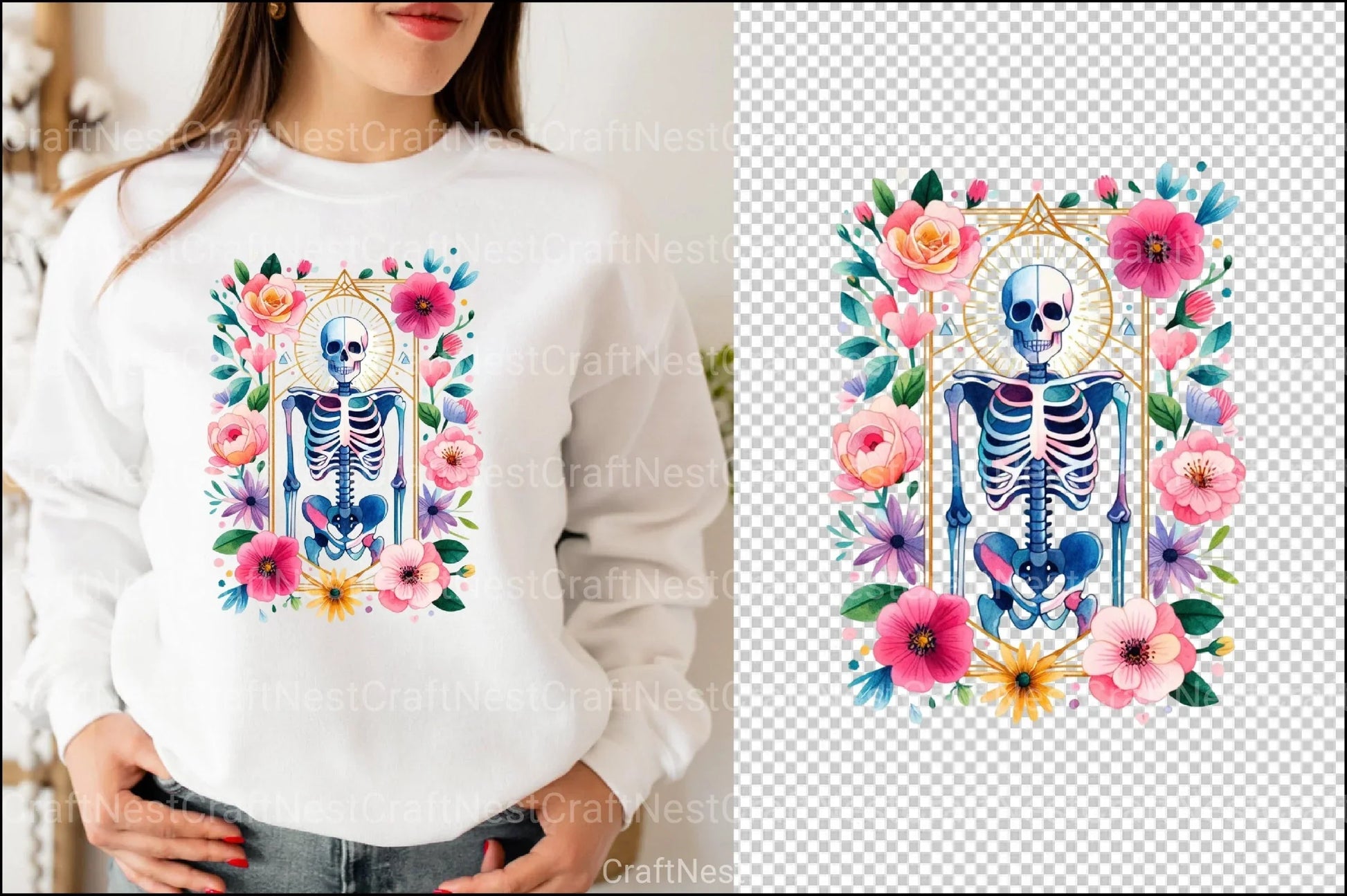 Skeleton Tarot Card Mother's Day Clipart Bundle - CraftNest - Digital Crafting and Art