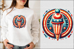 Retro Groovy 4th of July Clipart Bundle - CraftNest - Digital Crafting and Art