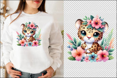 Kawaii Safari Leopard Clipart Bundle - CraftNest - Digital Crafting and Art