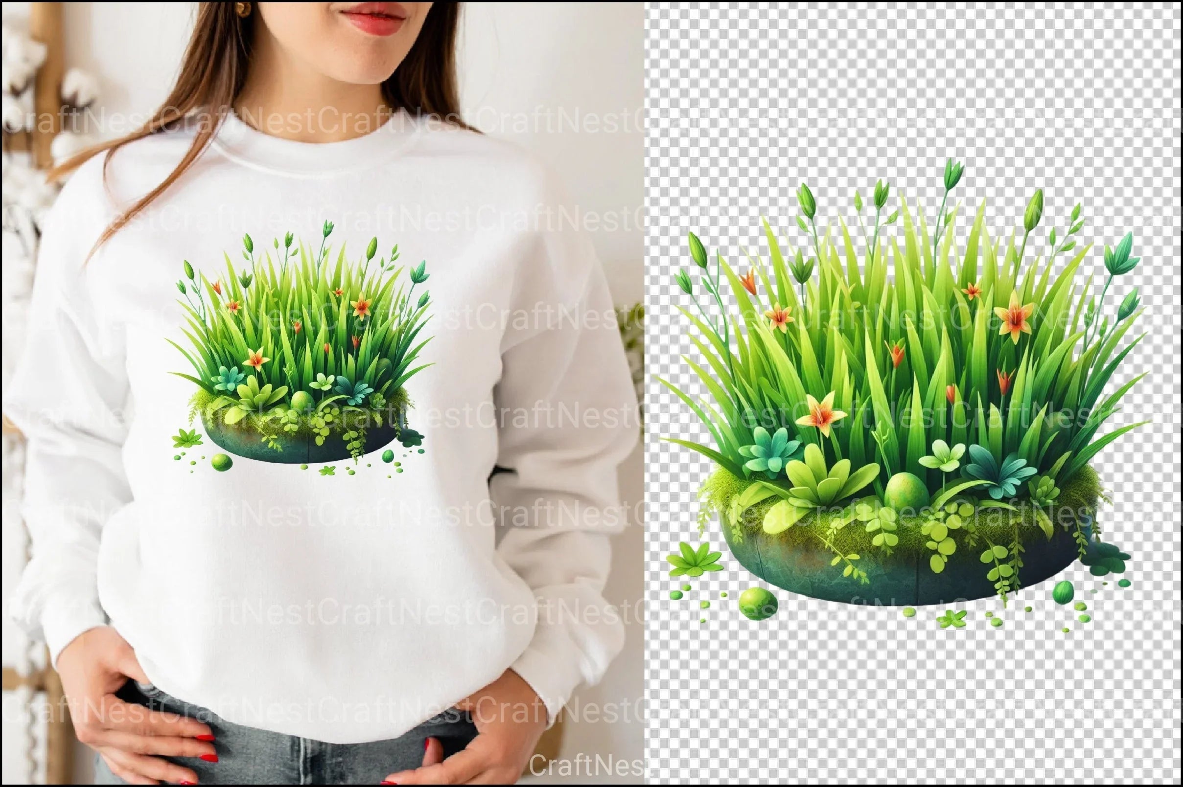 Spring Grass Clipart Bundle 2 - CraftNest - Digital Crafting and Art