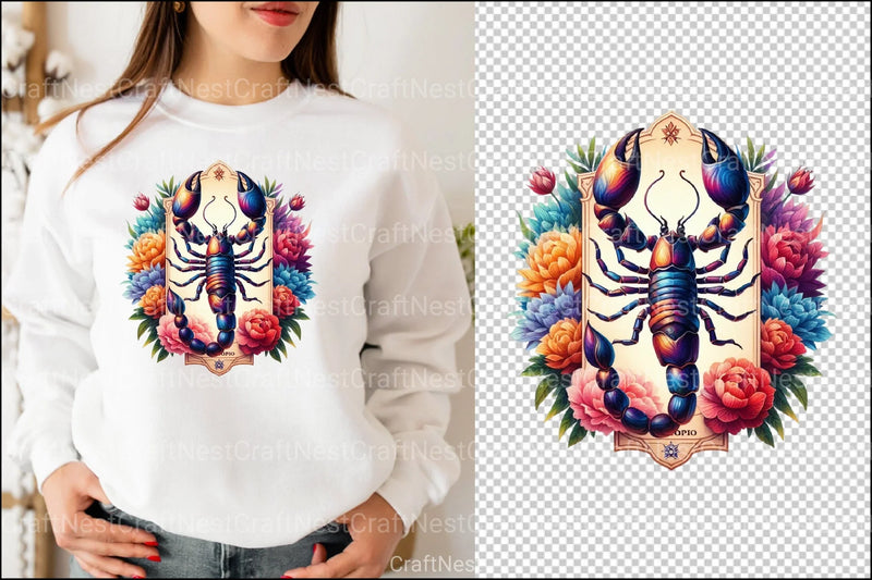 Scorpio Tarot Card Clipart Bundle - CraftNest - Digital Crafting and Art