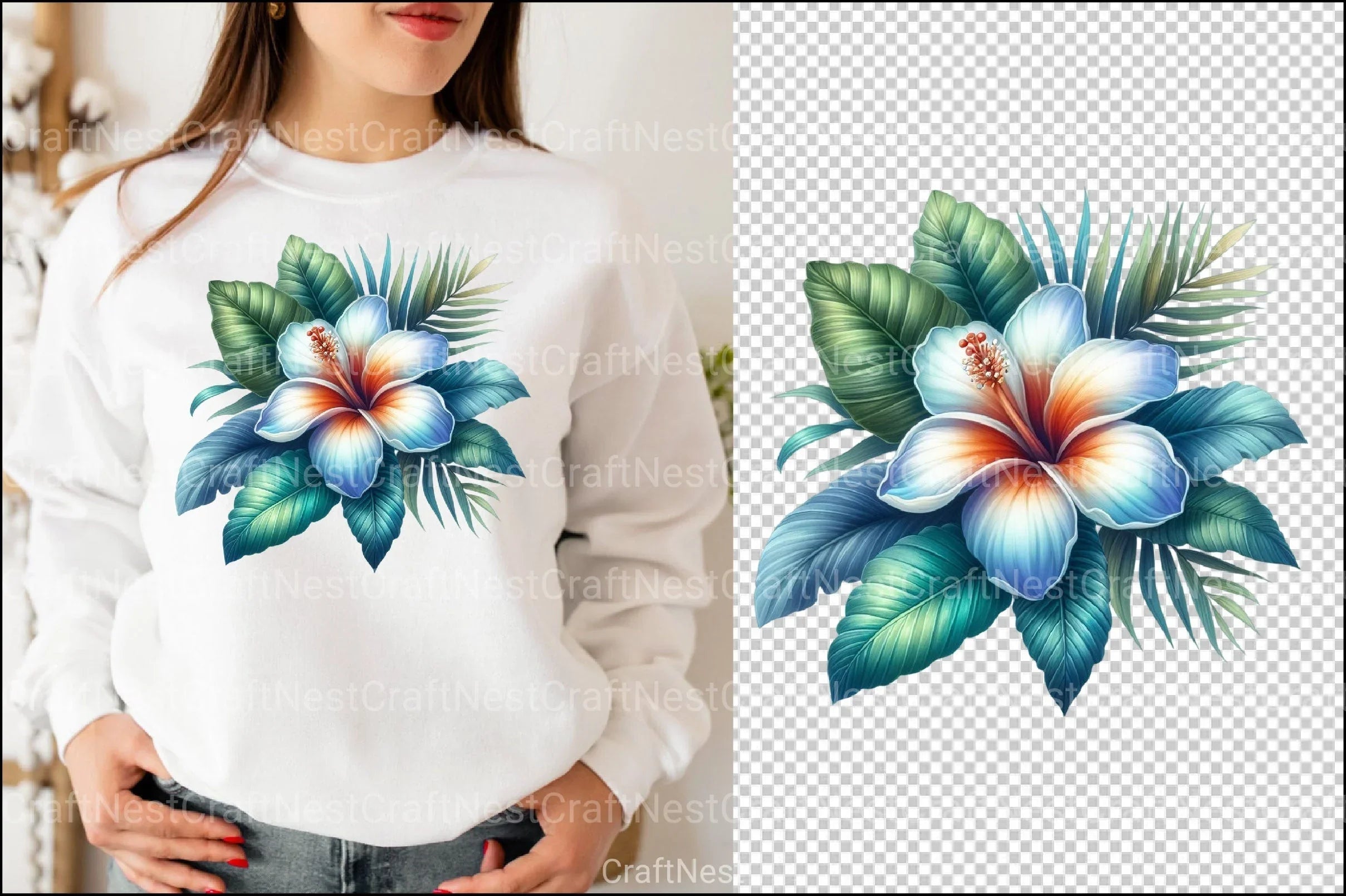 Tropical Beach Clipart Bundle - CraftNest - Digital Crafting and Art