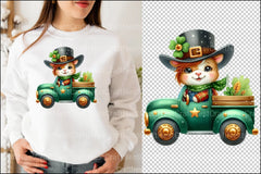 St. Patrick's Day Animal Truck Clipart Bundle - CraftNest - Digital Crafting and Art