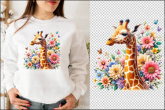 Cute Giraffe Clipart Bundle 11 - CraftNest - Digital Crafting and Art