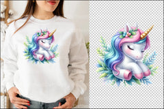 Cute Baby Magic Unicorn Clipart Bundle - CraftNest - Digital Crafting and Art