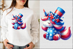 Cute Patriotic Unicorn Clipart Bundle 2 - CraftNest - Digital Crafting and Art