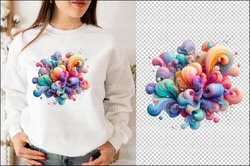 Colorful Splash Clipart Bundle - CraftNest - Digital Crafting and Art