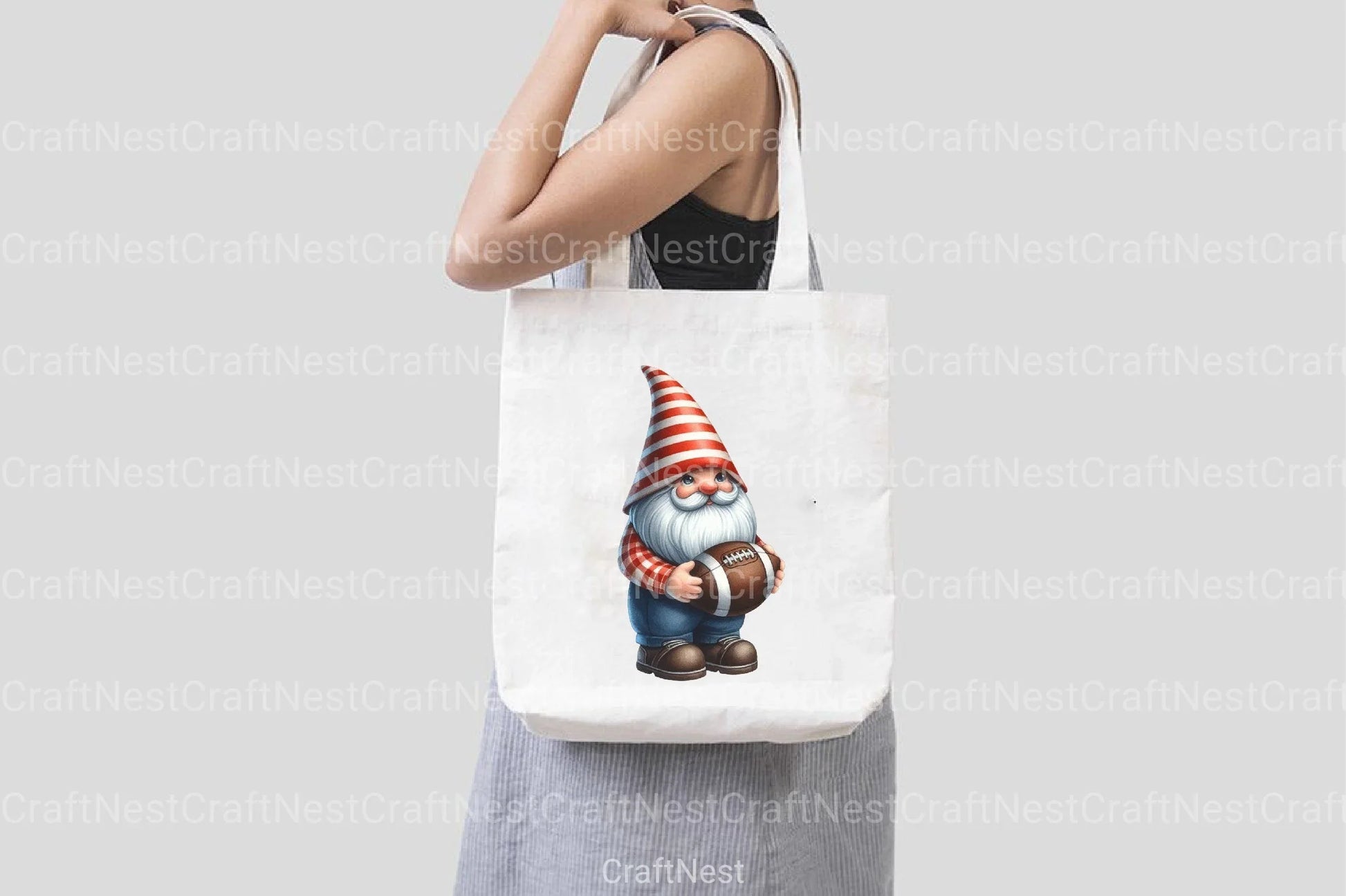 American Football Gnome Clipart Bundle - CraftNest - Digital Crafting and Art